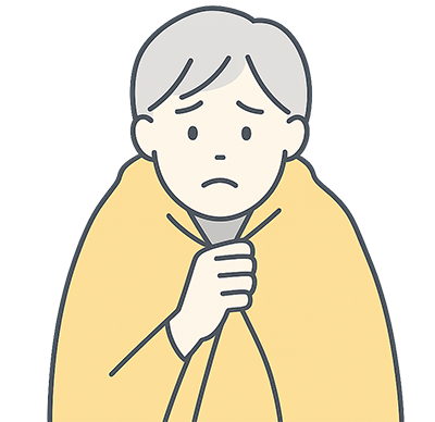 床が冷たくて眠れない…