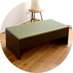 荷物置き付き畳椅子 セディア サイズオーダー｜たたみのこうひん