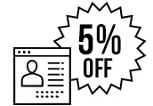 無料会員登録で５％OFF