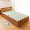 畳の下に大容量収納が付いたヘッドボード付き畳ベッド「コンビニエント」の設置イメージ