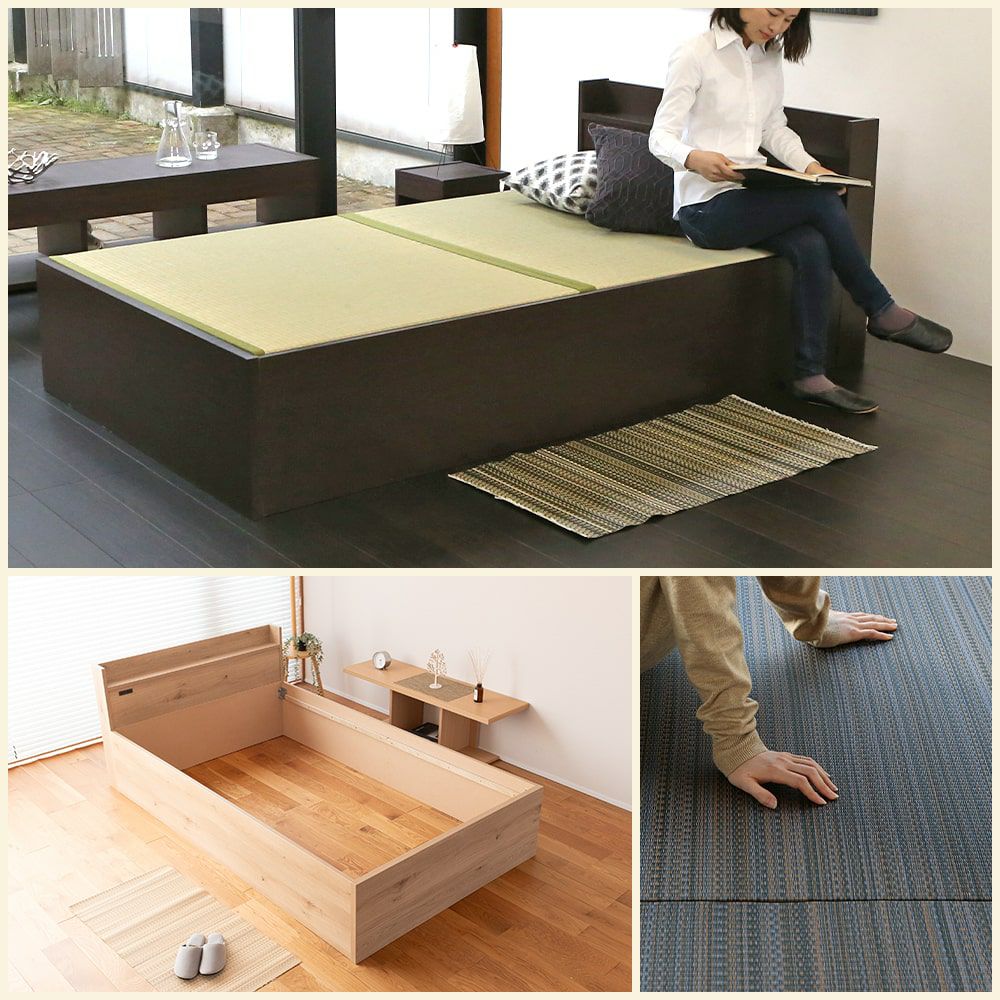 収納付き畳ベッド 「コンビニエント」 セミダブルサイズ｜こうひん