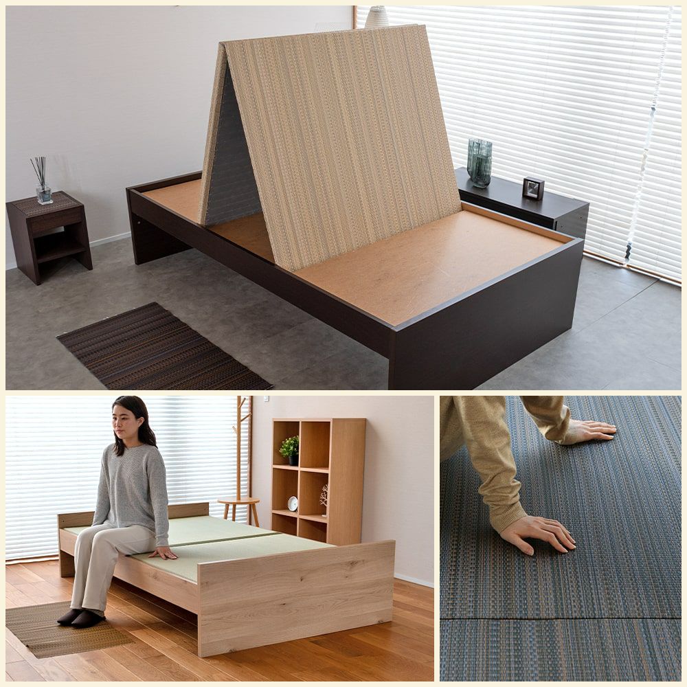 3段階高さ調整 畳ベッド 「パーチェ」 セミダブルサイズ｜たたみのこうひん