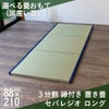 ３枚並べて１畳サイズより少し大きい210cmの縁付き置き畳「セパレジオ ロング」国産い草の設置イメージ