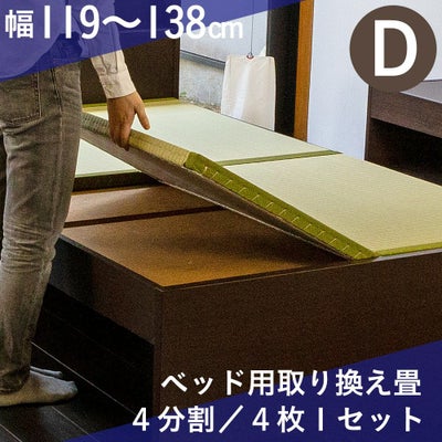 ベッド用取替畳 4枚タイプ シングルサイズ｜たたみのこうひん