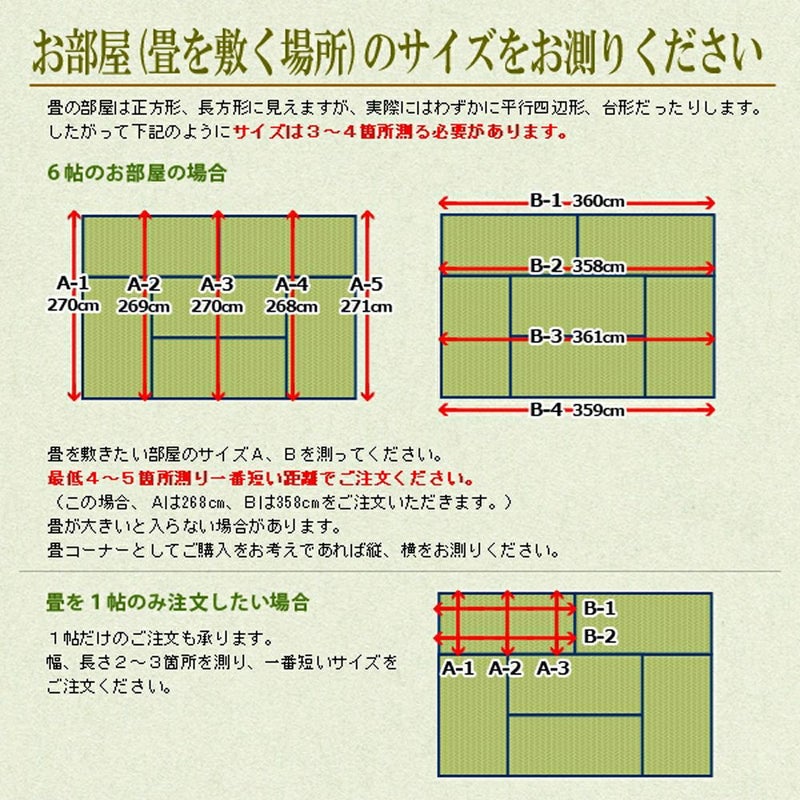 オーダー畳 6帖 縁付き｜畳通販専門店 たたみのこうひん
