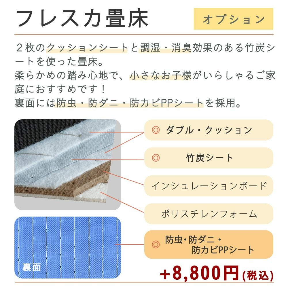 オーダー畳 8帖 縁付き｜畳通販専門店 たたみのこうひん