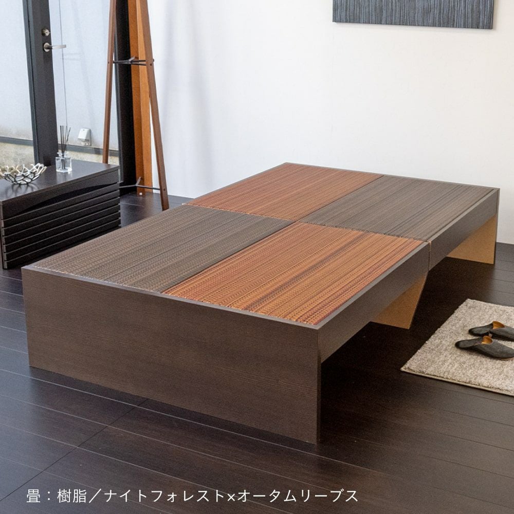 畳ベッド　セミダブル 檜すのこベッド 「モノクロス 190cm」 セミダブルサイズ｜たたみのこうひん
