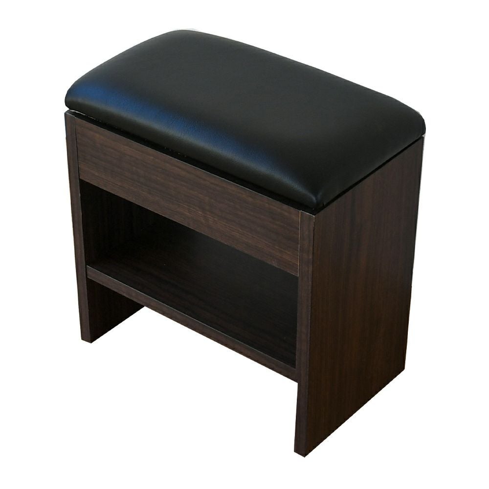 ジェタースレンダーのフレームカラーブラウン、座面カラー黒色の画像です