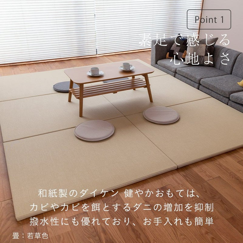 大きめサイズ 縁なし 置き畳 「レスト」｜たたみのこうひん