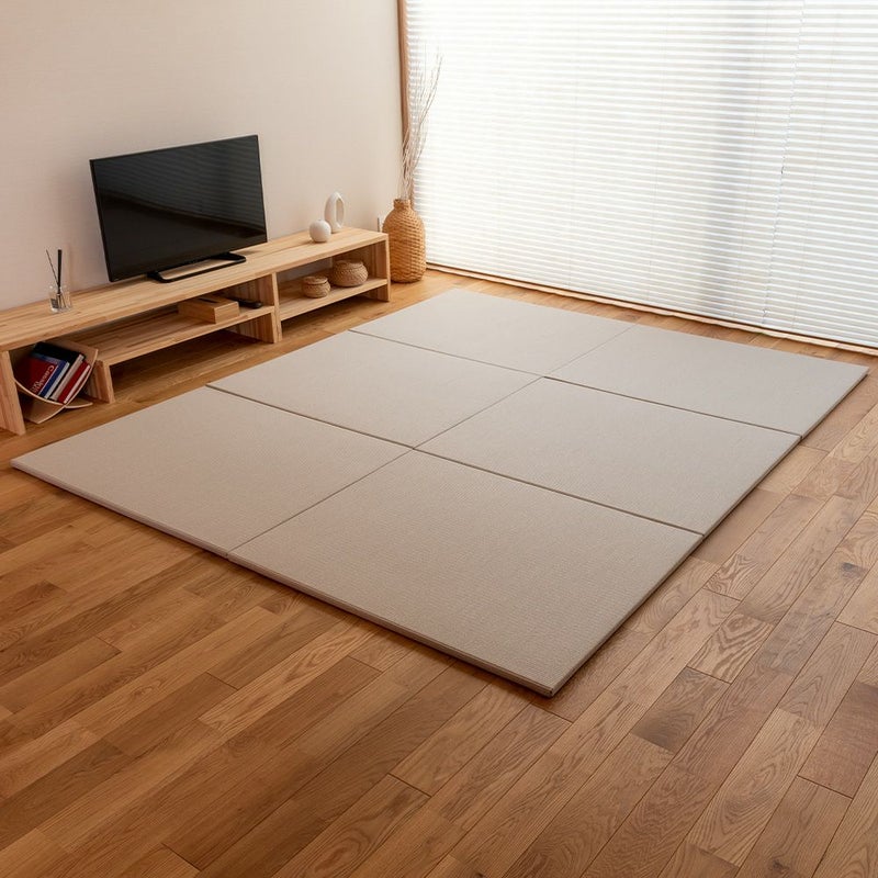 大きめサイズ 縁なし 置き畳 「レスト」6枚セット｜たたみのこうひん