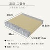 二畳台九条紋縁小紋のサイズ詳細