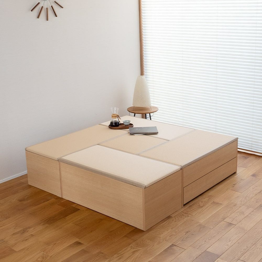畳ベンチ 「プルーナ 50x50 BOX収納タイプ」 1台｜たたみのこうひん