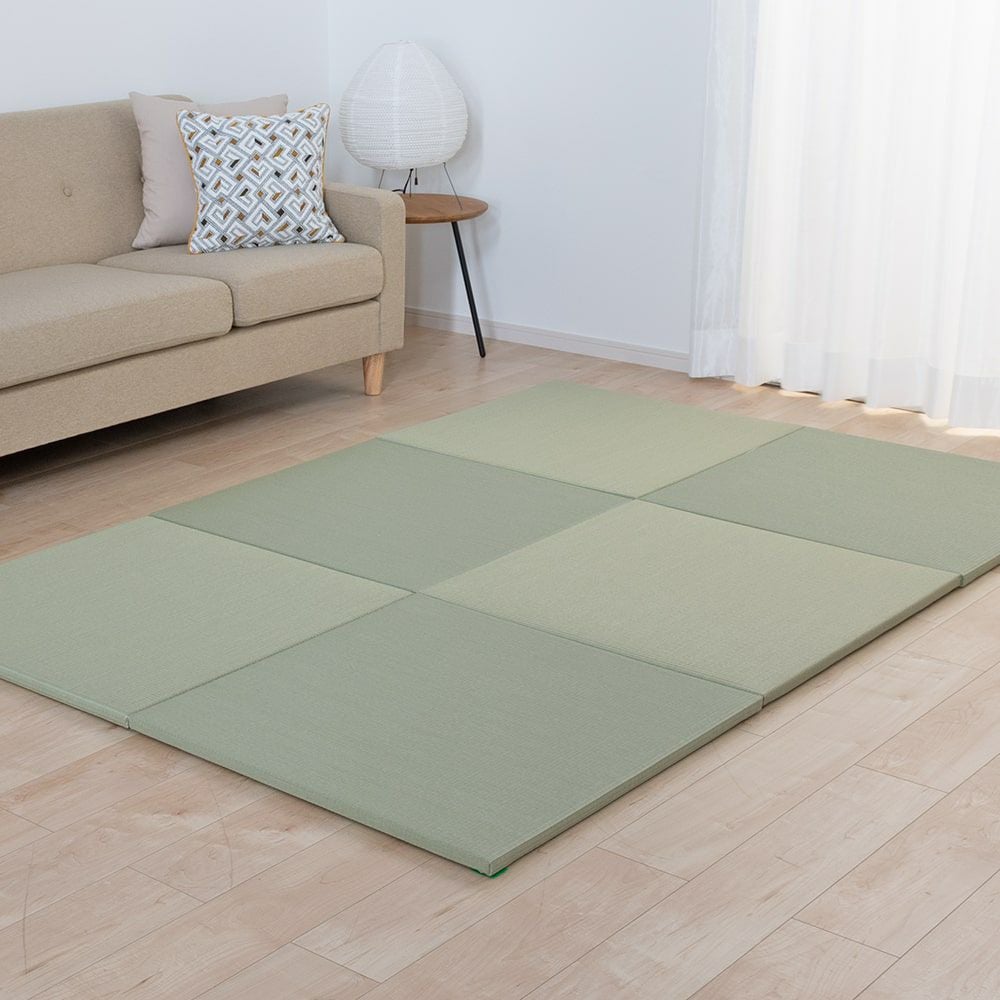 琉球畳ホンカイのグリーンの敷き込みイメージ画像