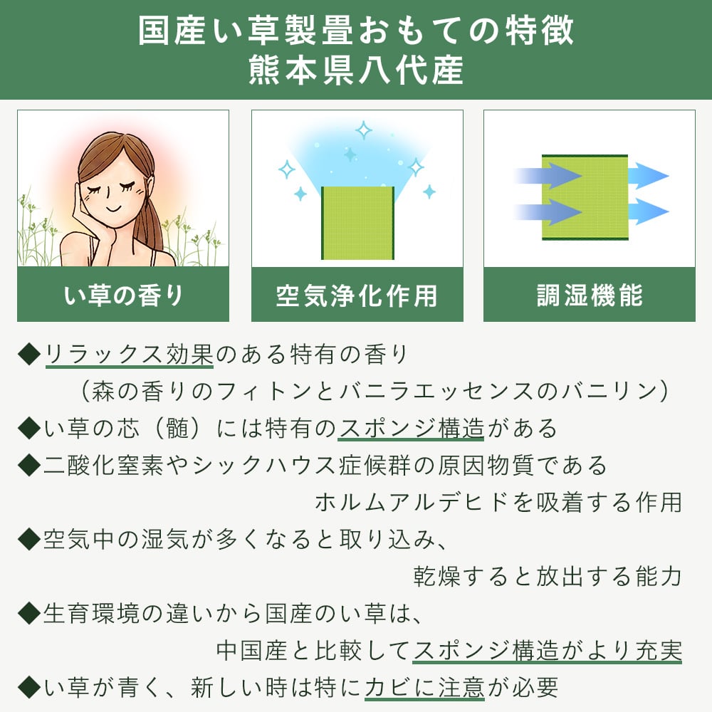 国産い草の特徴