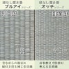 引目織のプルアイと目積織のオッチの比較画像