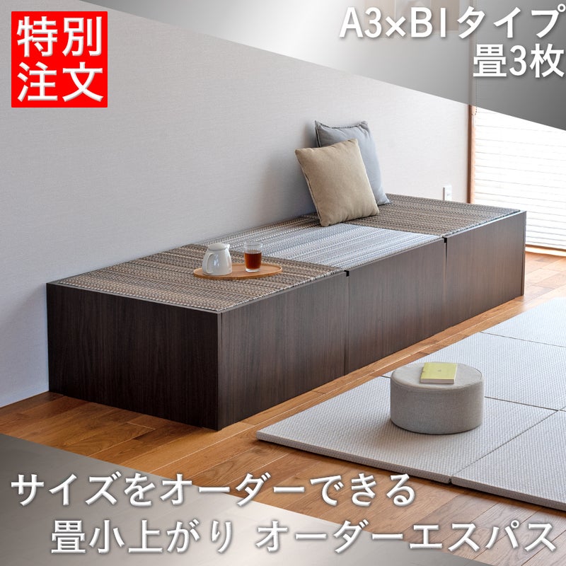 オーダーエスパス A3×B1 収納BOX3個タイプ