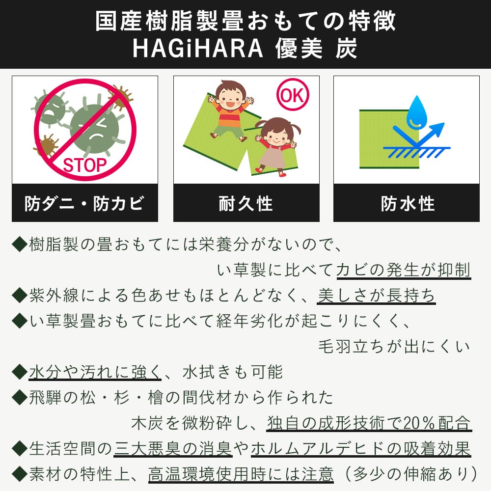 優美炭の特長